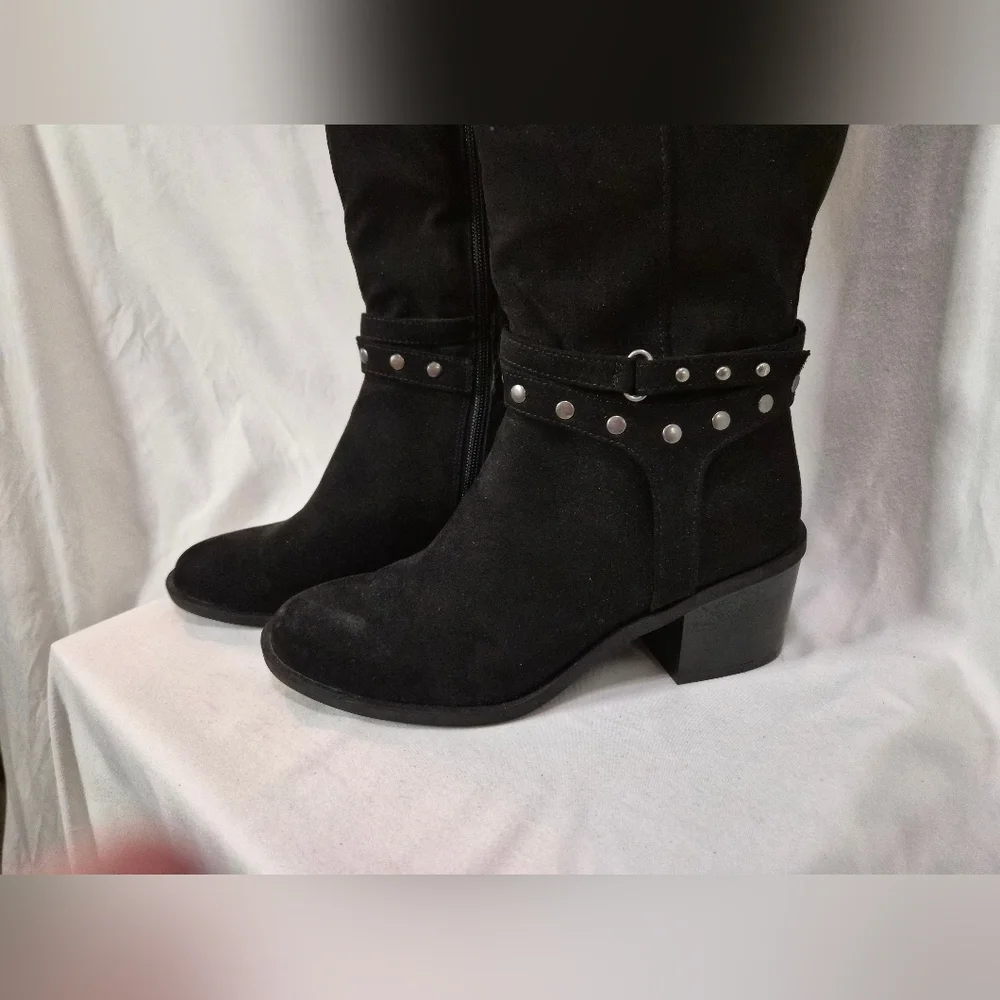 Madeline Black Over the Knee Boots